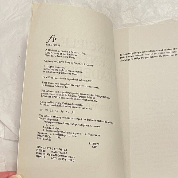 Principle-Centered Leadership by Stephen R. Covey Book - Picture 12 of 12